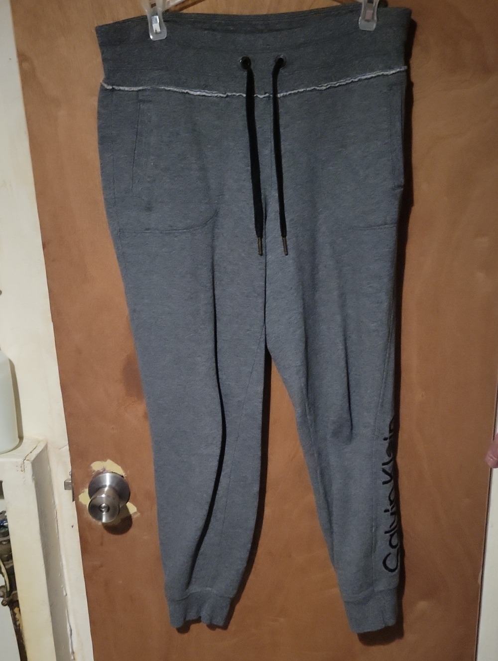 Calvin Klein Heather Gray Jogger Sweatpants
